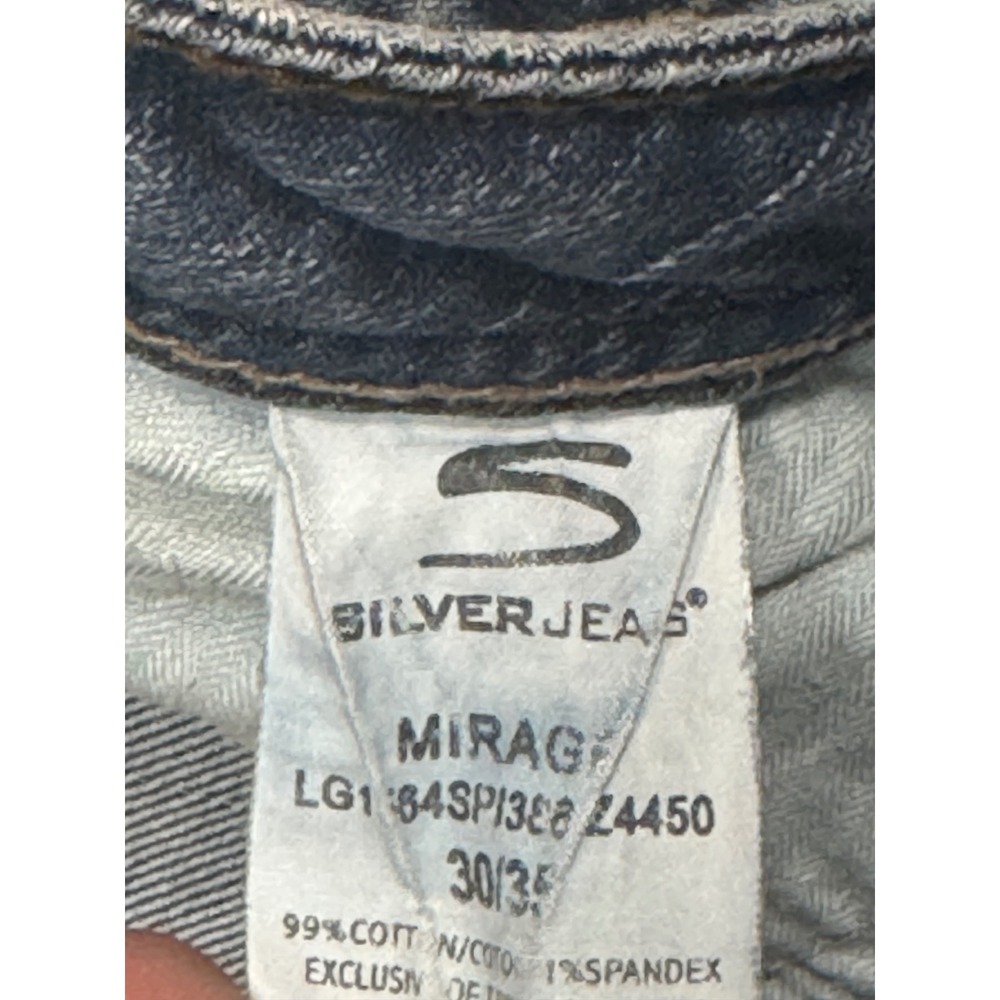 Silver Jeans Mirage Bootcut Medium Wash Low Rise Denim Blue 30/35 - Picture 4 of 10
